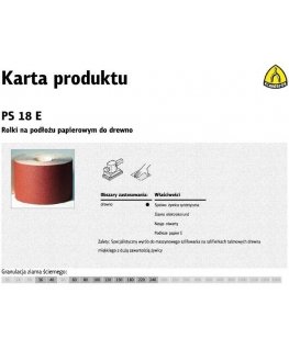 KLINGSPOR ROLL ON PAPER BACKING PS18E 150mm gr.120 (50mb)