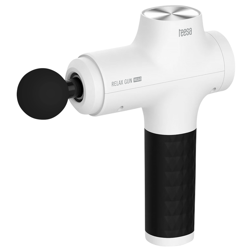 Toothbrush Pistolet do masażu TEESA RELAX GUN MG60, 8 nakładek, white