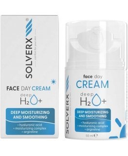 Solverx Deep H2O+ dieninis kremas 50ml