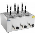 Royal Catering cooker for cooking pasta and dumplings, 3 chambers with taps Royal Catering cooker for cooking pasta and dumplings, 3 chambers with taps
