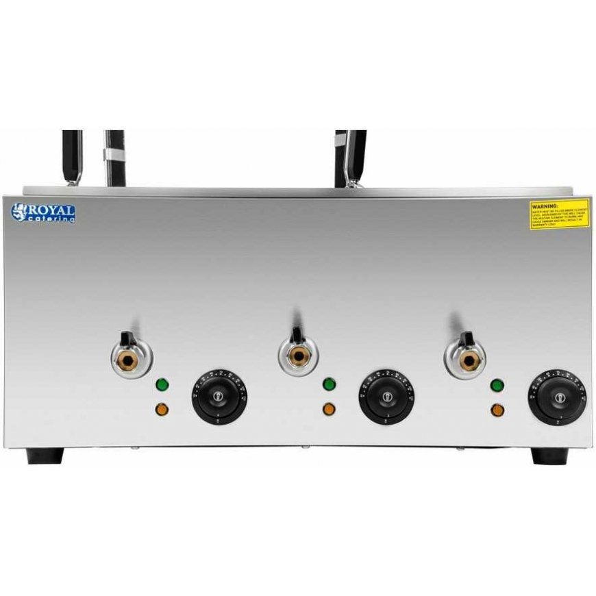 Royal Catering cooker for cooking pasta and dumplings, 3 chambers with taps – 3