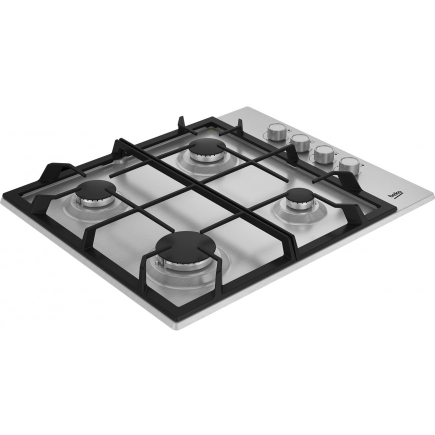 Beko HIBG64122SX варочная поверхность Нержавеющая сталь Встроенный 61 cm Газовый 4 зона(ы) – 2