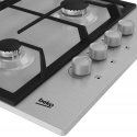Beko HIBG64122SX hob Stainless steel Built-in 61 cm Gas 4 zone(s)