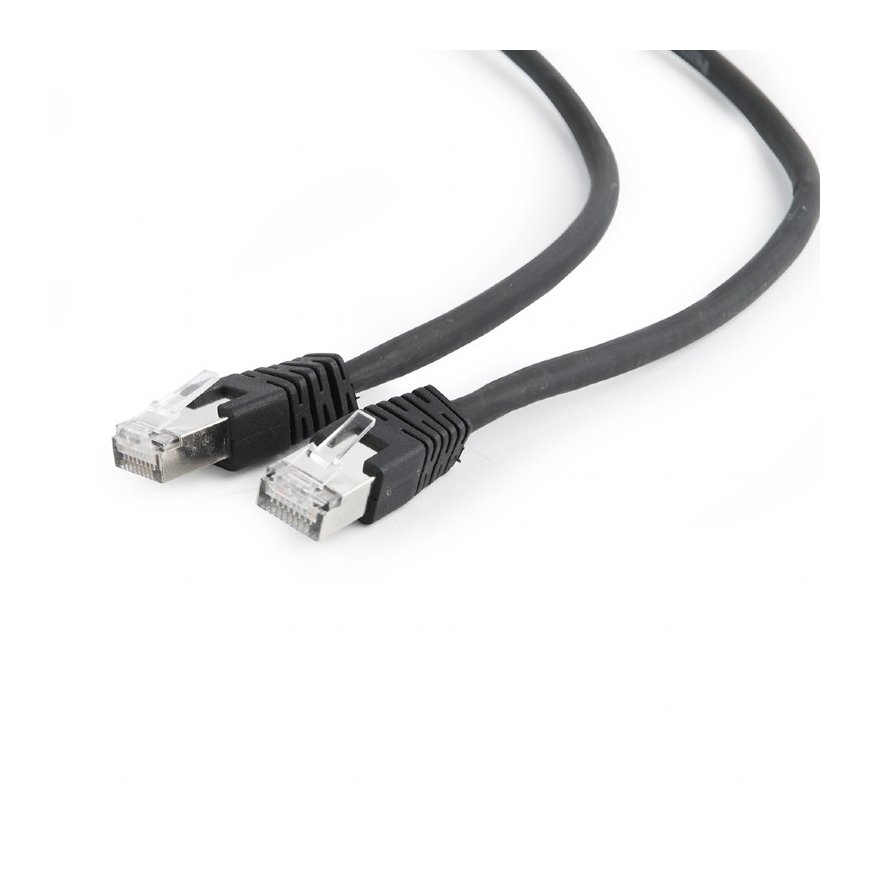 Gembird PP6A-LSZHCU-BK-2M tīkla kabelis Melns Cat6a S/FTP (S-STP) – 2