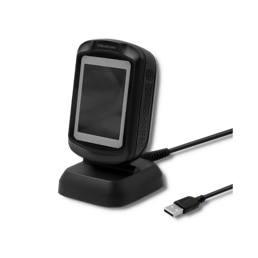 Qoltec 50864 svītru kodu lasītājs Stacionārs