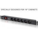Qoltec Listwa zasilająca pdu do rack 19" | 1u | 16a | 6xschuko | 1.8m Qoltec Listwa zasilająca pdu do rack 19" | 1u | 16a | 6xschuko | 1.8m