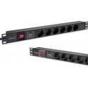 Qoltec Listwa zasilająca pdu do rack 19" | 1u | 16a | 6xschuko | 1.8m Qoltec Listwa zasilająca pdu do rack 19" | 1u | 16a | 6xschuko | 1.8m