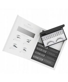 Nanolash DIY Extensions Starter Kit kit sztuczne rzęsy 10.12.14mm Innocent 36szt. + eyelash bonder 5ml + eyelash sealer 5ml + ey
