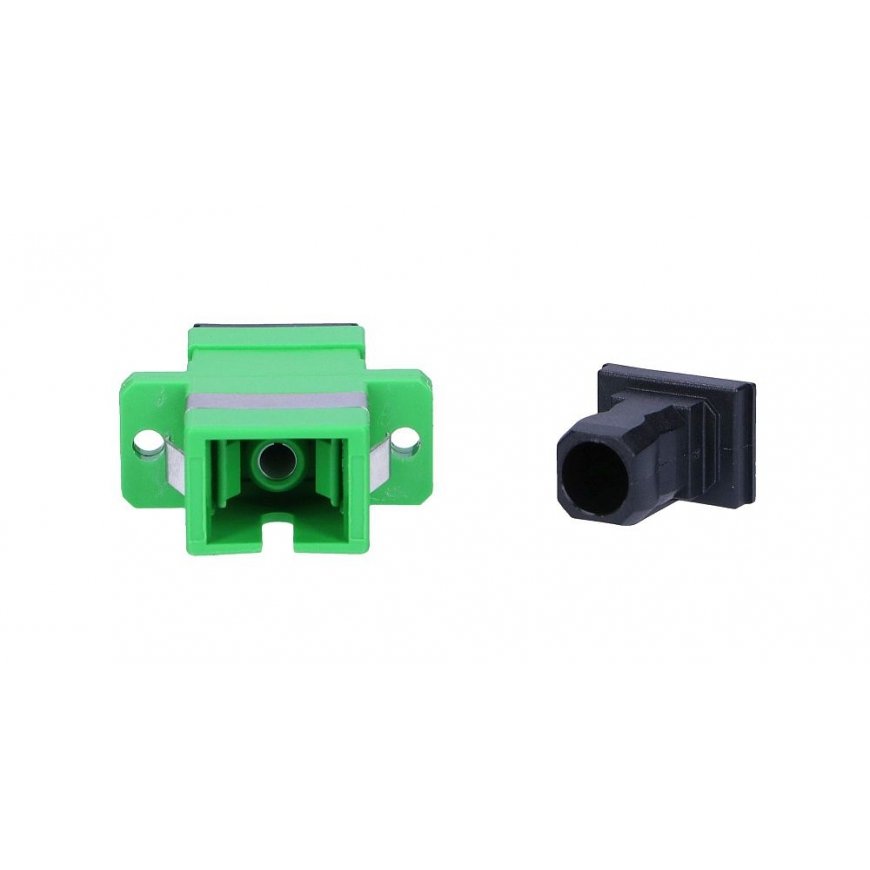 Extralink Adapter SC/APC Single Mode, Simplex, green – 3