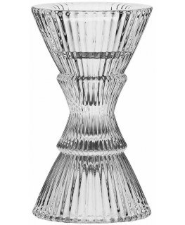 Rituali Domestici Lumella glass candle holder - Clear, 12 cm