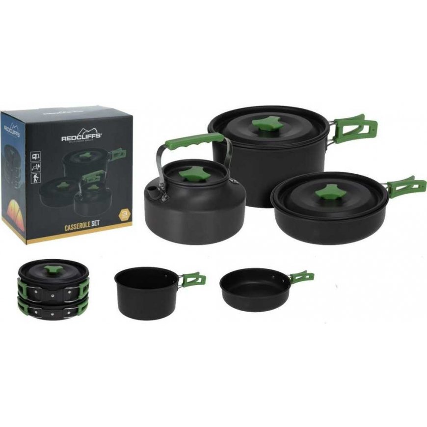 MENAŻKA MISKI Kettle Tourist 3SZT REDCLIFFS