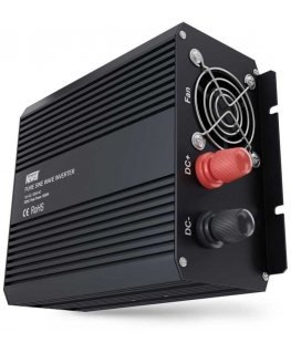 Objektyvas Newell įtampos keitiklis su gryna sinusine banga 12 V / 230 V, 500 W.