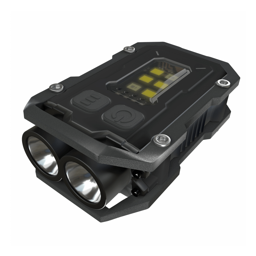 Newell EDC LED flashlight Nyks Solid - juodas