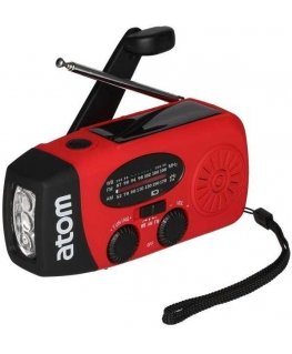 Atom Emergency radio with light and power bank