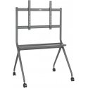 Holder Maclean MC-977 Mobile TV Floor Stand for TVs 50"-86", 120kg, Built-in shelf, Casters