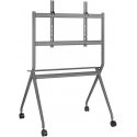 Laikiklis Maclean MC-977 Mobile TV Floor Stand for TVs 50"-86", 120kg, Built-in shelf, Casters