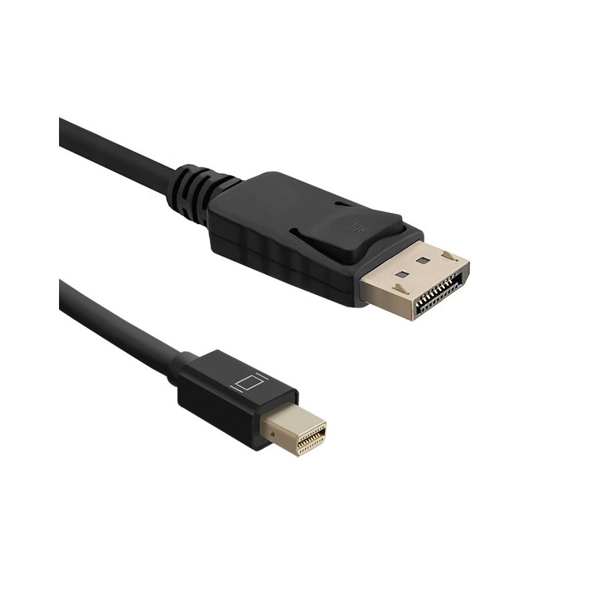 Qoltec 50434 DisplayPort cable 1.8 m Mini DisplayPort Black