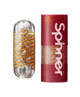 Tenga Spinner - 05 Beads Vīriešu masturbators Zelts, Caurspīdīgs