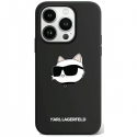 Case Karl Lagerfeld KLHMP15LSCHPPLK iPhone 15 Pro 6.1" black/black hardcase Silicone Choupette Head MagSafe