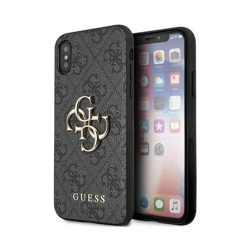 Guess GUHCPX4GMGGR iPhone X|XS szary|grey hardcase 4G Big Metal – 2