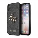 Guess GUHCPX4GMGGR iPhone X|XS szary|grey hardcase 4G Big Metal Guess GUHCPX4GMGGR iPhone X|XS szary|grey hardcase 4G Big Metal