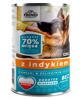 FRENDI kalkunitükkidega õrnas kastmes - koera märgtoit - 1250g