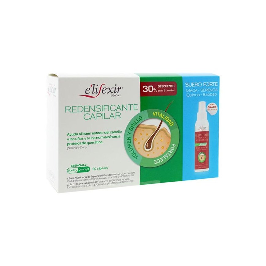 Phergal Elifexir Esencial Pack Redensifying 60 kapsulių + serumas 35ml