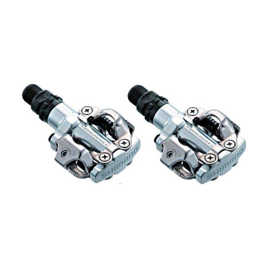 Pedalai Shimano PD-M520 SPD + SM-SH51 sidabrinis – 2