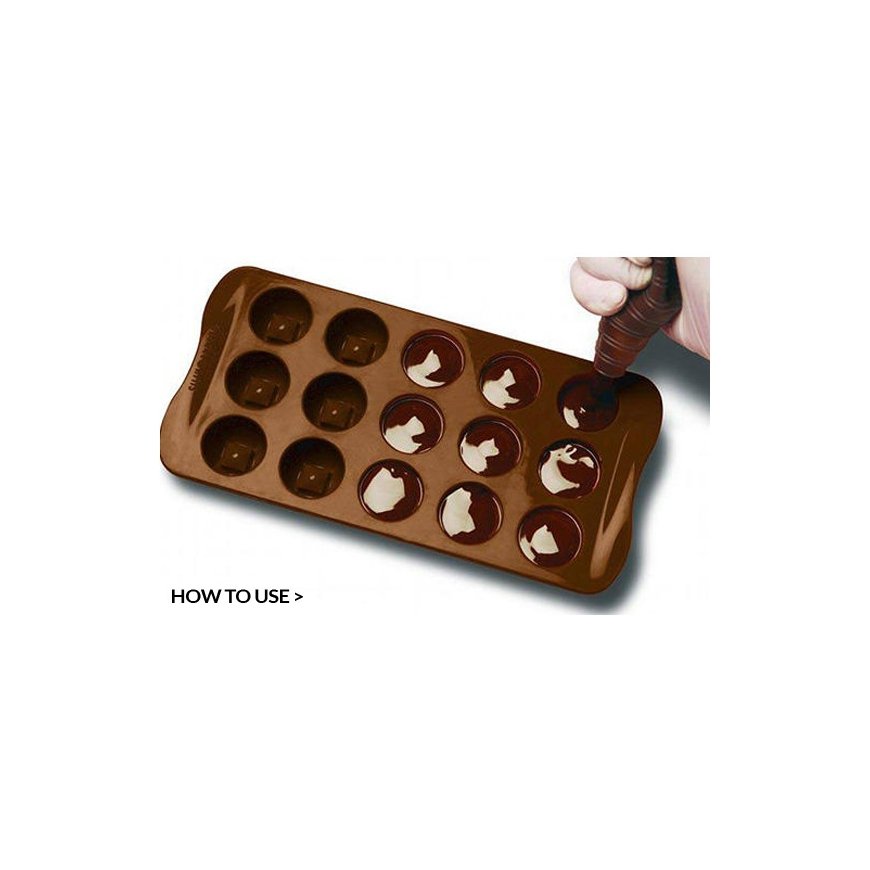 Silikomart Scg01 Monamour candy/chocolate mould Silicone Brown – 5