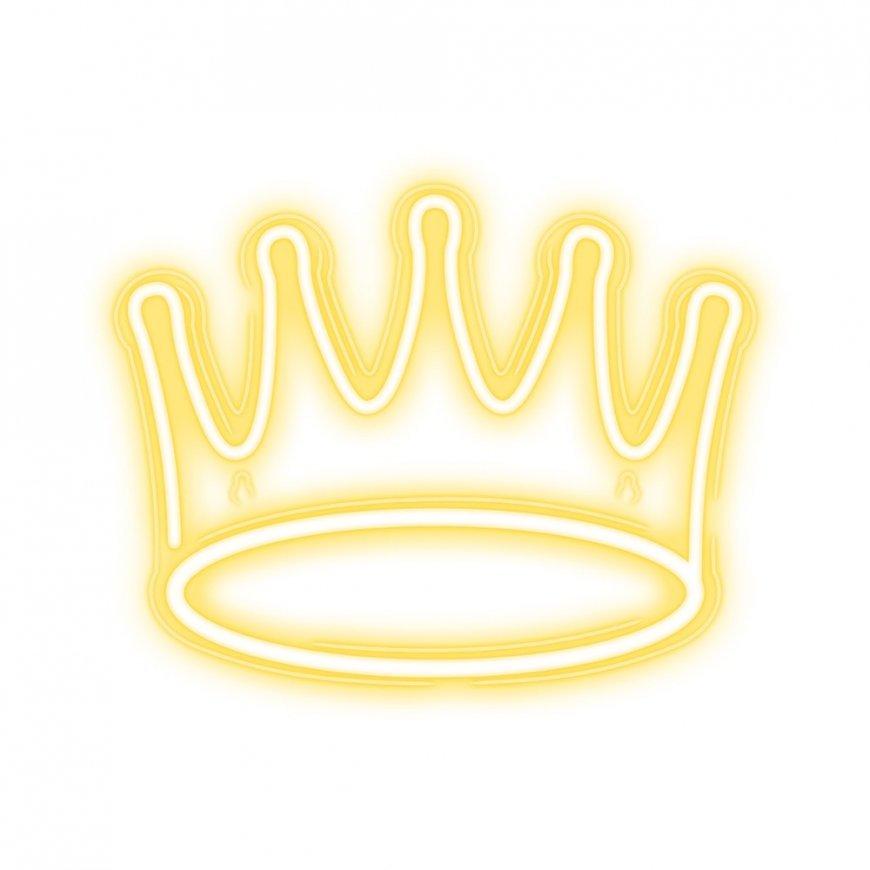 Forever Light Neon PLEXI LED CROWN warm white NNE12 Dekoratiivne valguskuju