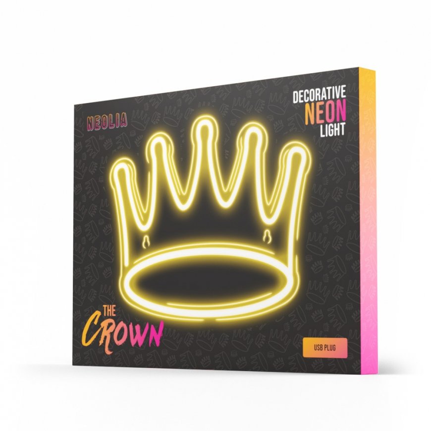Forever Light Neon PLEXI LED CROWN warm white NNE12 Dekoratīvā gaismas figūra – 2