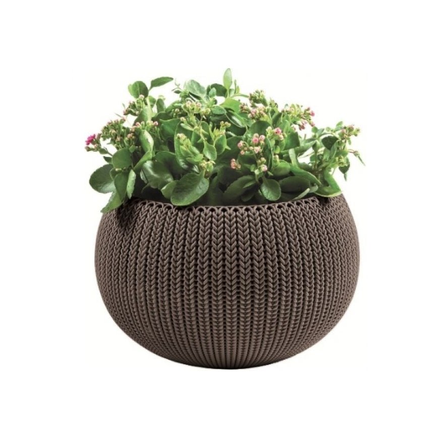 Flowerpot Cozy M With Hanging Set light grey