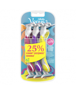 Skustuvas moterims Gillette Venus 3, 6 vnt