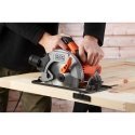 Black & Decker CS1550-QS Nešiojamasis diskinis pjūklas 19 cm Juoda, Oranžinė 5500 RPM 1500 W Black & Decker CS1550-QS Nešiojamasis diskinis pjūklas 19 cm Juoda, Oranžinė 5500 RPM 1500 W