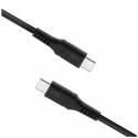 Fixed Liquid Silicone Cable USB-C/USB-C, 1.2m, 60W | FIXDLS-CC12-BK | Juodas