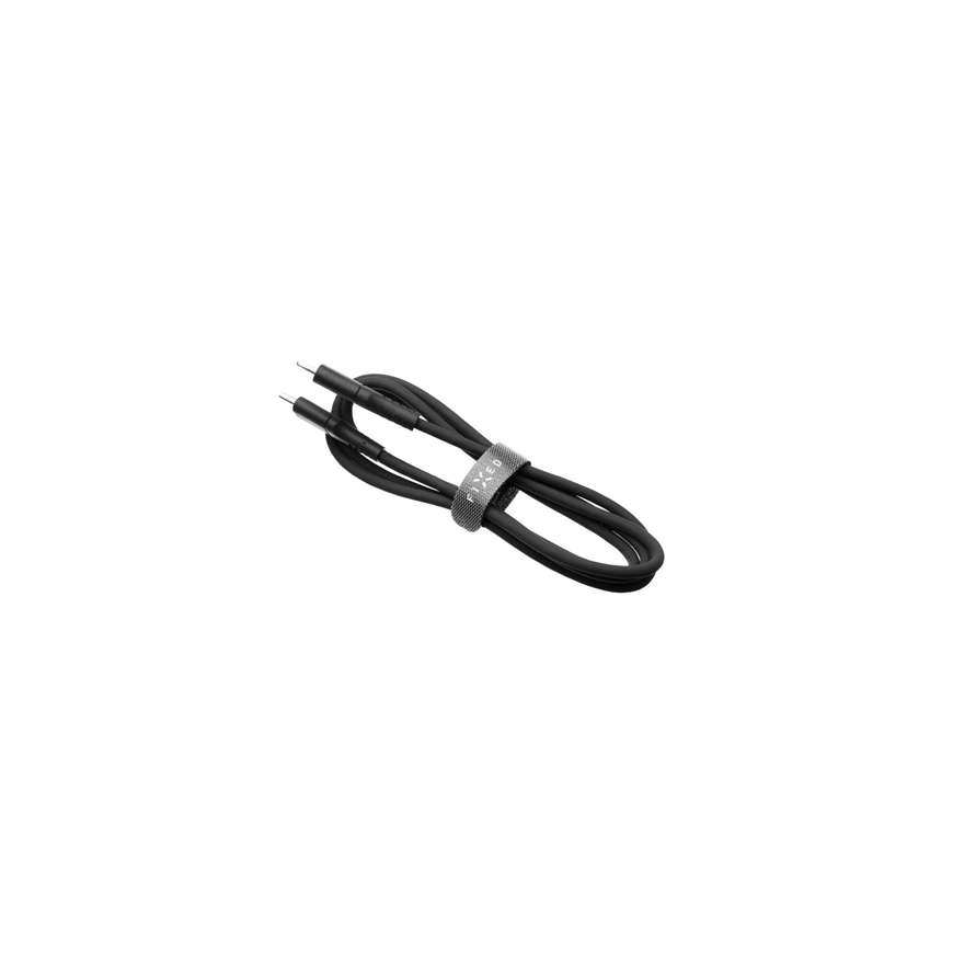 Fixed Liquid Silicone Cable USB-C/USB-C, 1.2m, 60W | FIXDLS-CC12-BK | Black – 3