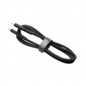 Fixed Liquid Silicone Cable USB-C/USB-C, 1.2m, 60W | FIXDLS-CC12-BK | Juodas