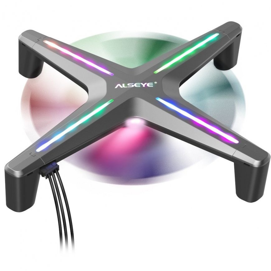 Inter-Tech ALSEYE X12 KIT Kompiuterio korpusui Ventiliatorius 12 cm Pilka – 3