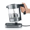 Graef WK350 vedenkeitin 1 L 2000 W musta, Ruostumaton teräs, Läpinäkyvä Graef WK350 vedenkeitin 1 L 2000 W musta, Ruostumaton teräs, Läpinäkyvä