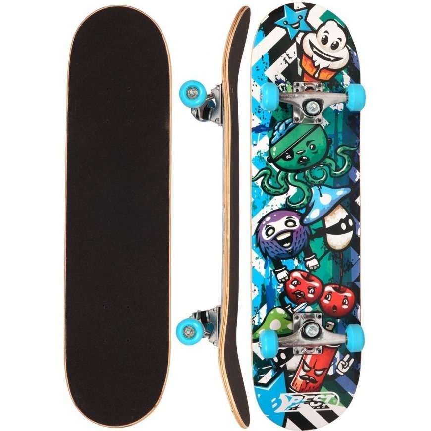 Wooden skateboard Best Sporting Ocotopus, blue – 2