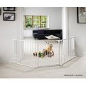 Baby Dan 67254-2400-12 детский защитный барьер Полиэтилен, Стальной Белый