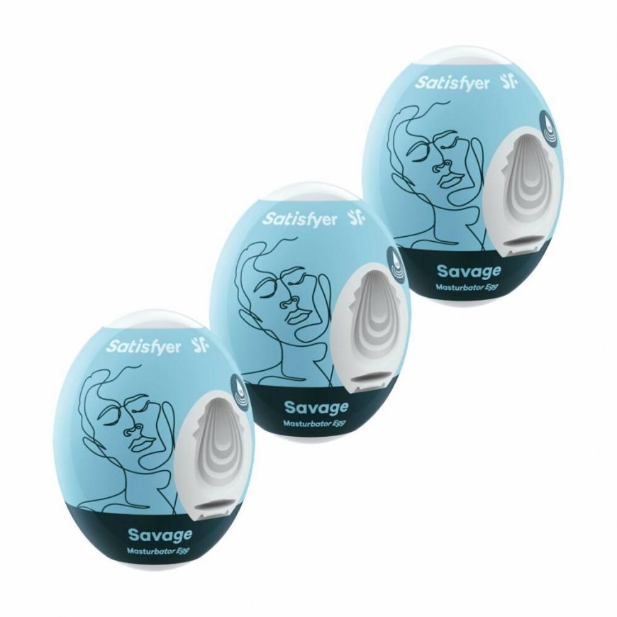 SATISFYER 3 MASTURBATOR EGGS - SAVAGE – 2