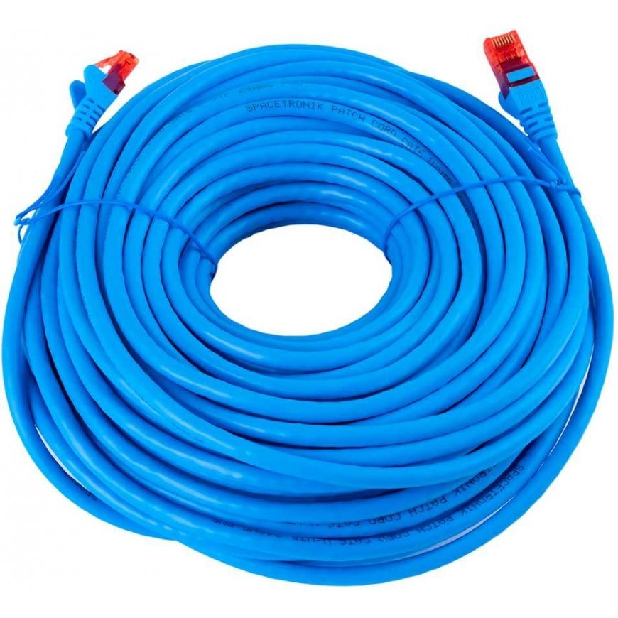 Spacetronik Cable RJ45 CAT 6 U/UTP AWG24 blue 25m – 3