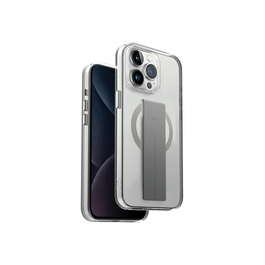 Dėklas UNIQ etui Heldro Mag iPhone 15 Pro 6.1" Magclick Charging przeźroczysty/lucent clear