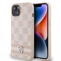 DKNY PU Leather Checkered Pattern and Stripe Case for iPhone 14 DKNY PU Leather Checkered Pattern and Stripe Case for iPhone 14