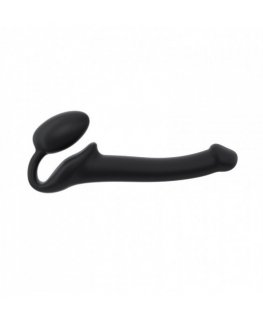 Strap-on-me 6012833 dildo Strap-on dildo Anālais sekss, Vaginālais sekss Melns Plastmasa, Silikons 155 mm 2,7 cm
