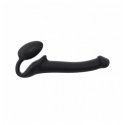 Strap-on-me 6012833 Dildo Rihmadega dildo Anaalseks, Vaginaalne seks Must Plast, Silikoon 155 mm 2,7
