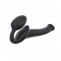 Strap-on-me 6012833 dildo Strap-on dildo Anal sex, Vaginal sex Black Plastic, Silicone 155 mm 2.7 cm