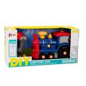 Lean Toys Cartoon Spinning Locomotive DIY Dark Blue Lean Toys Cartoon Spinning Locomotive DIY Dark Blue