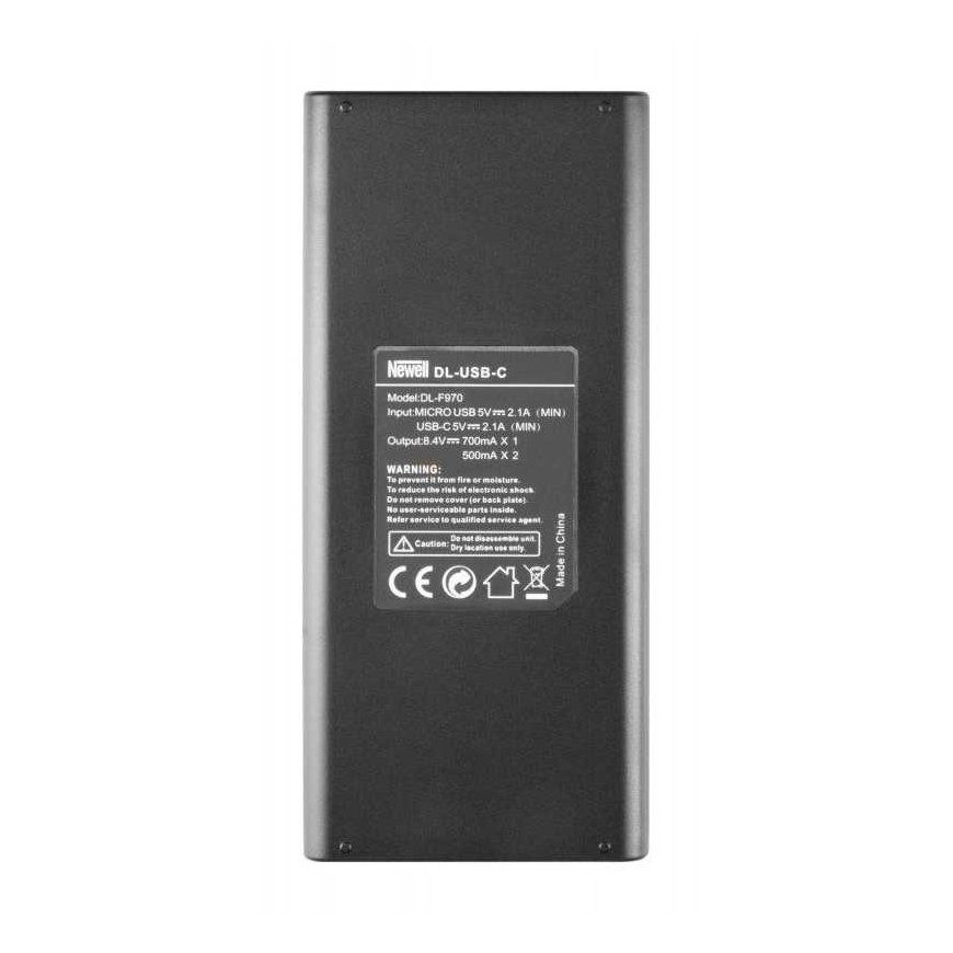 Dual-channel charger set and two NP-F570 batteries Newell DL-USB-C for Sony – 3